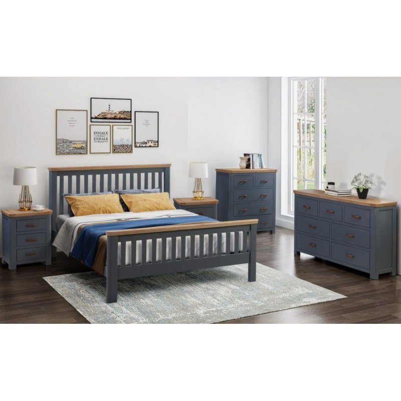 AM Treviso M Blue 5ft Bed